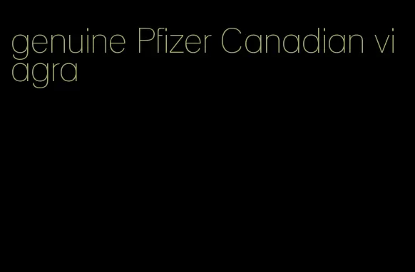 genuine Pfizer Canadian viagra