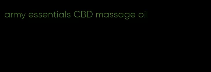 army essentials CBD massage oil