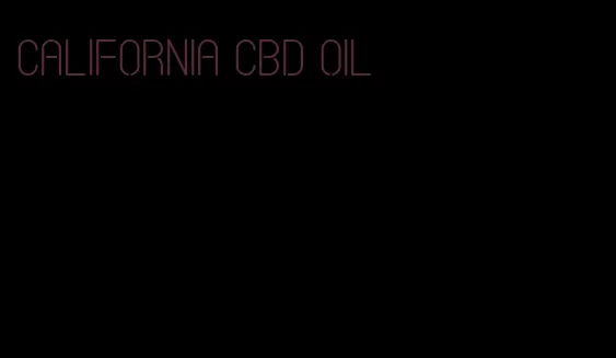 California CBD oil