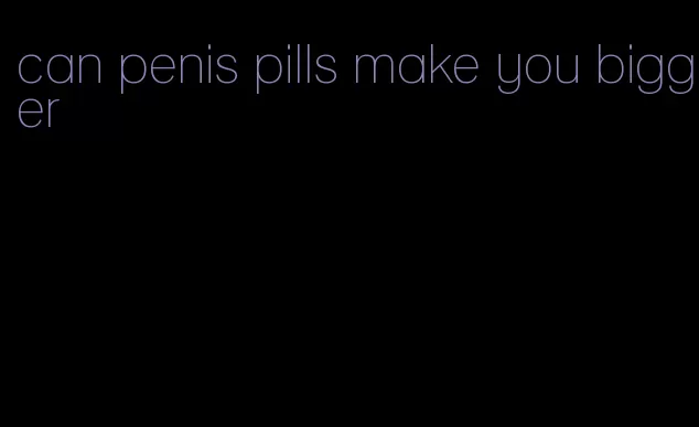 can penis pills make you bigger