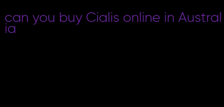 can you buy Cialis online in Australia