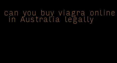 can you buy viagra online in Australia legally