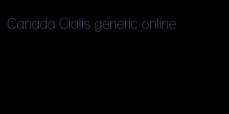 Canada Cialis generic online