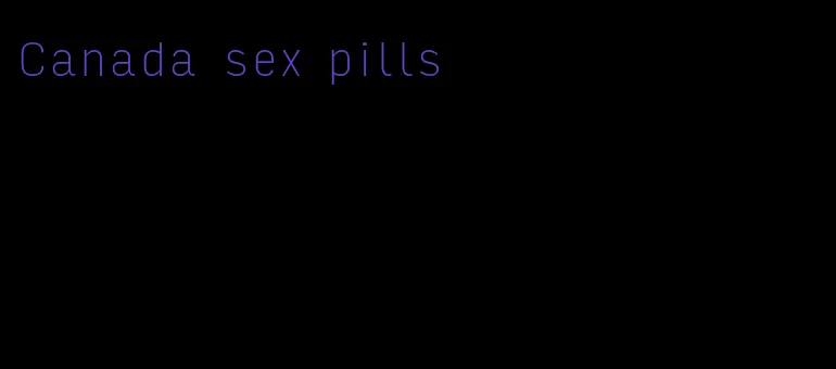 Canada sex pills