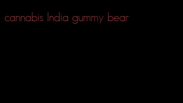 cannabis India gummy bear