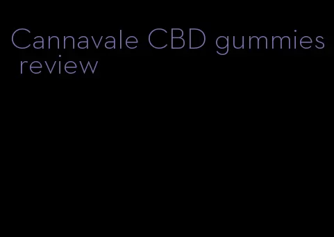 Cannavale CBD gummies review