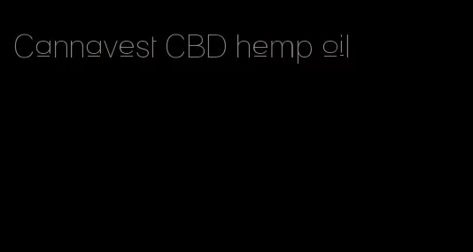 Cannavest CBD hemp oil