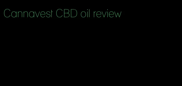 Cannavest CBD oil review