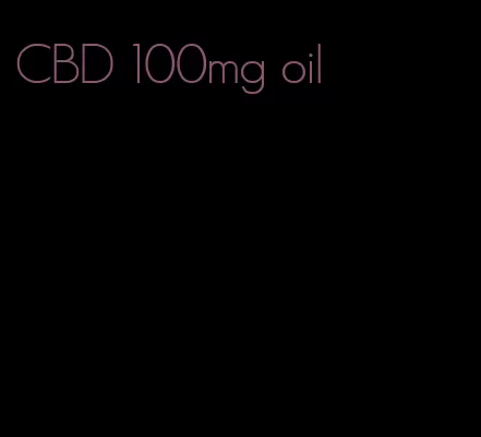 CBD 100mg oil