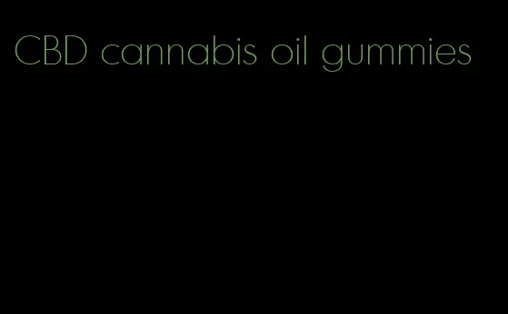 CBD cannabis oil gummies