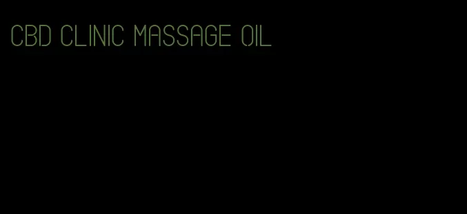 CBD clinic massage oil