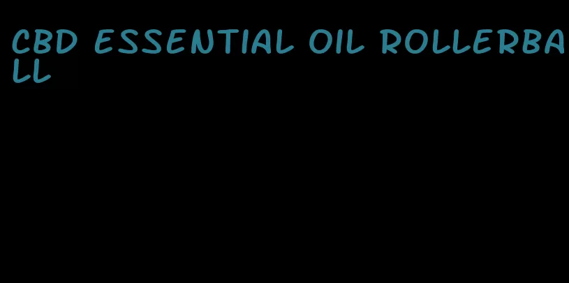 CBD essential oil rollerball