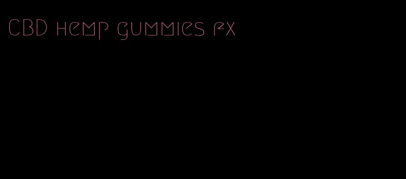 CBD hemp gummies fx