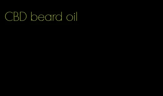 CBD beard oil