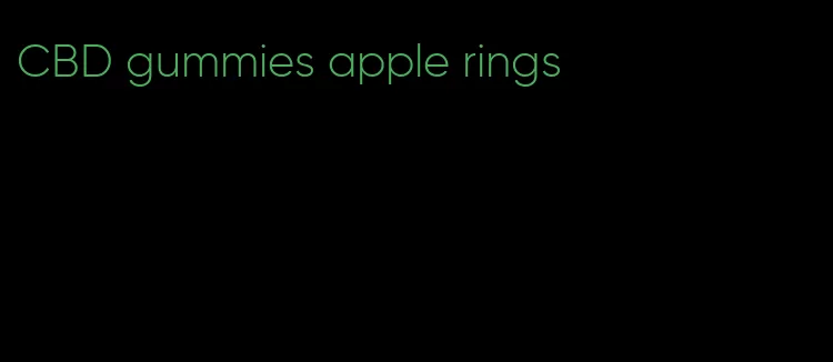 CBD gummies apple rings