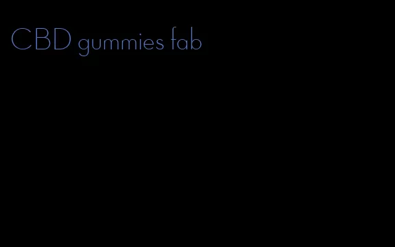 CBD gummies fab