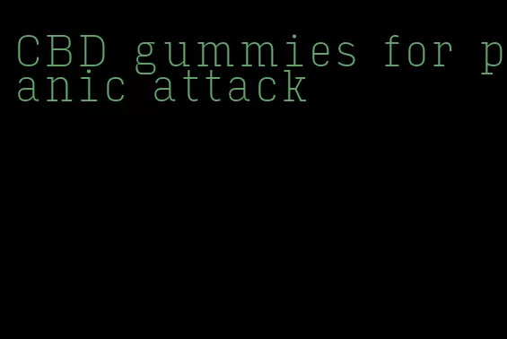 CBD gummies for panic attack