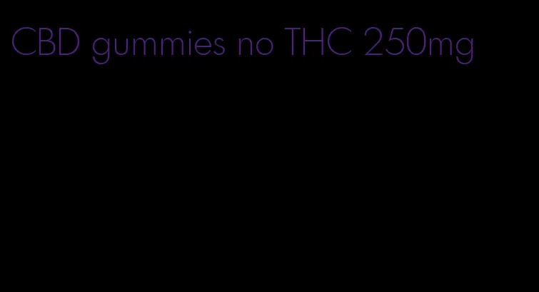 CBD gummies no THC 250mg