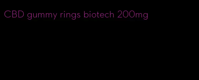 CBD gummy rings biotech 200mg