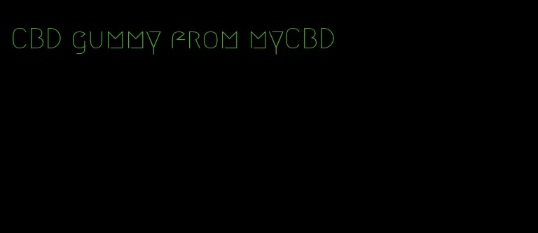 CBD gummy from myCBD