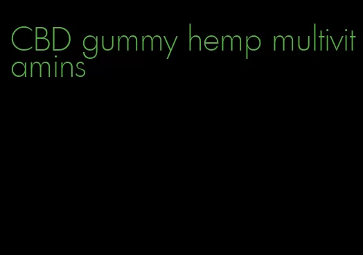 CBD gummy hemp multivitamins