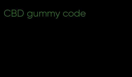 CBD gummy code