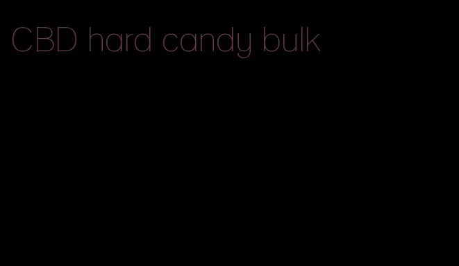 CBD hard candy bulk