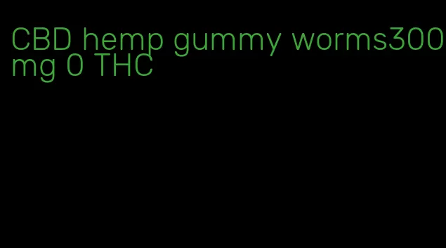 CBD hemp gummy worms300mg 0 THC