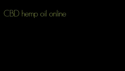 CBD hemp oil online