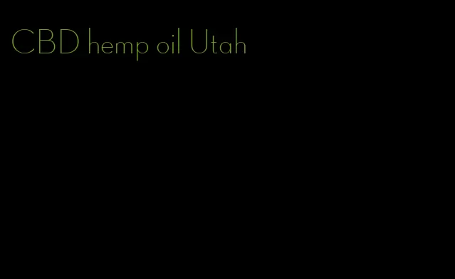 CBD hemp oil Utah