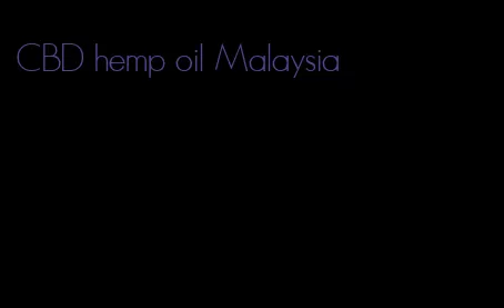 CBD hemp oil Malaysia