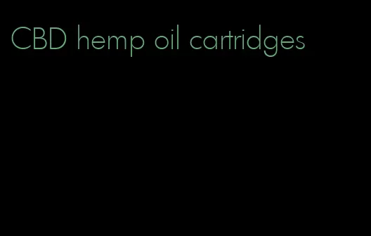 CBD hemp oil cartridges