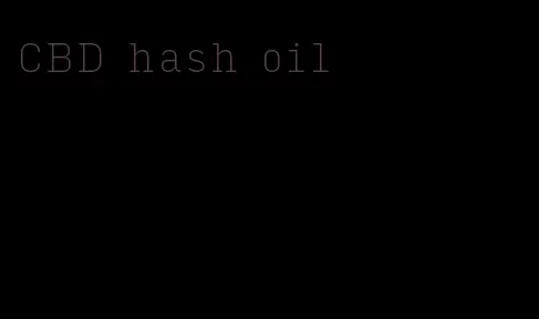 CBD hash oil