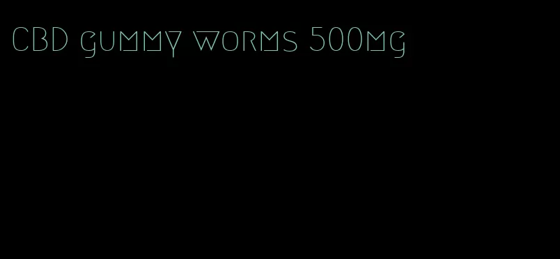 CBD gummy worms 500mg