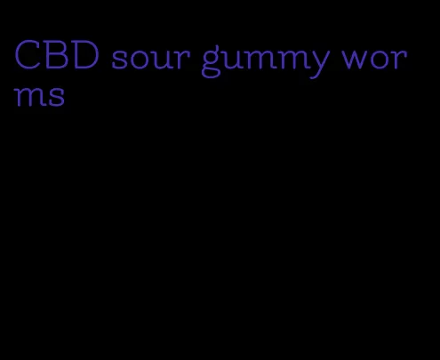 CBD sour gummy worms