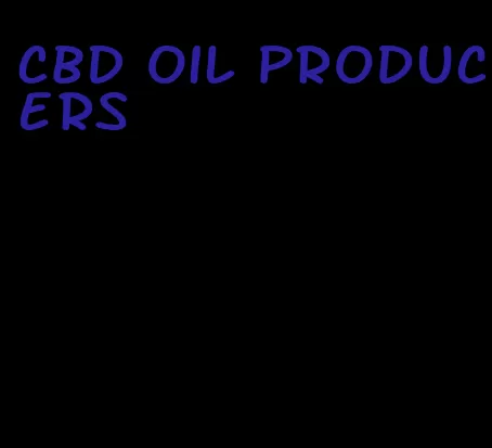 CBD oil producers