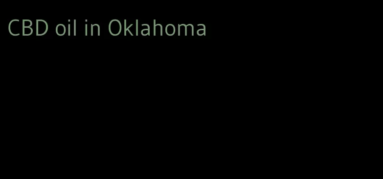 CBD oil in Oklahoma