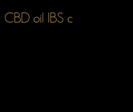 CBD oil IBS c