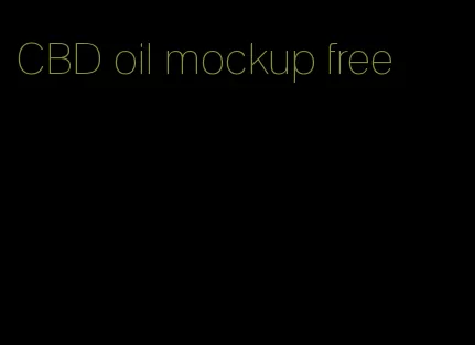 CBD oil mockup free