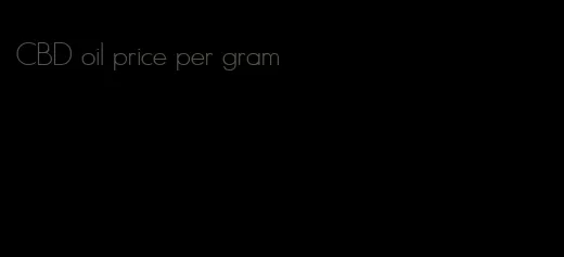 CBD oil price per gram