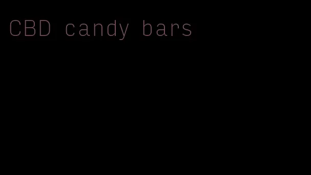 CBD candy bars