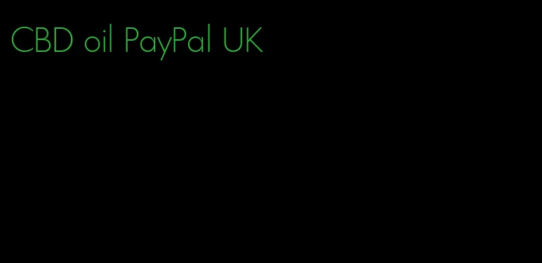 CBD oil PayPal UK