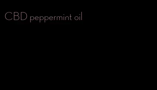 CBD peppermint oil