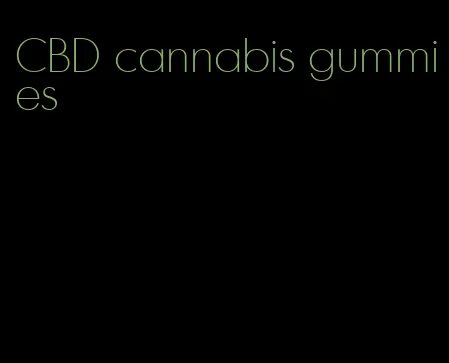 CBD cannabis gummies