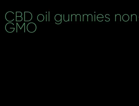 CBD oil gummies non-GMO