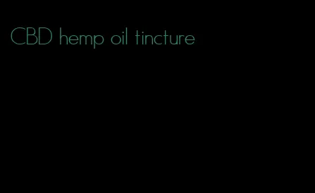 CBD hemp oil tincture