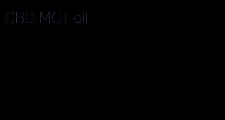 CBD MCT oil