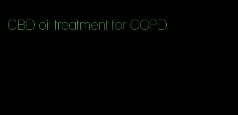 CBD oil treatment for COPD