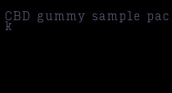 CBD gummy sample pack