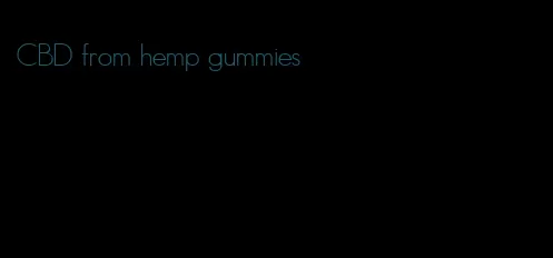 CBD from hemp gummies